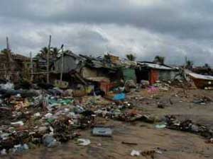 Slum in Sri Lanka